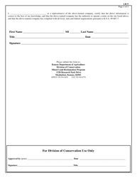 Form LR-9 Reclamation Bond Release Request - Kansas, Page 2