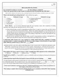 Form LR-3 Reclamation Plan - Kansas, Page 2