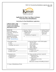 Form WDCP1-10 Application for State Cost-Share Assistance Watershed Dam Rehabilitation - Kansas, Page 3