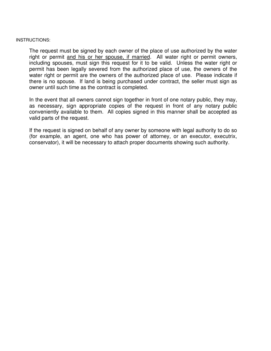 Request to Reduce a Portion of an Existing Water Right - Water Right Transition Assistance Program - Kansas, Page 4