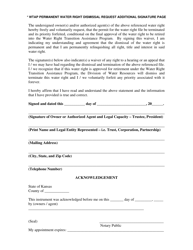 Permanent Water Right Dismissal Request - Water Right Transition Assistance Program - Kansas, Page 3
