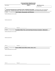 Mississippi State Income Tax Credit Historic Preservation Certification Application - Mississippi, Page 12