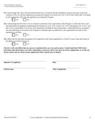 License Application - Commercial Industrial Hemp Producer - Kansas, Page 13