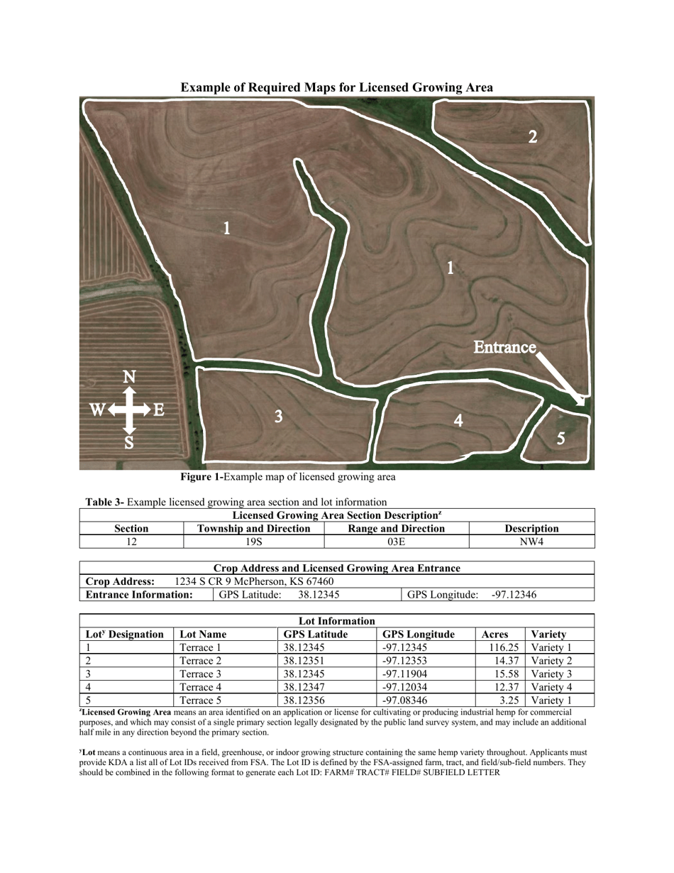 License Application - Commercial Industrial Hemp Producer - Kansas, Page 5