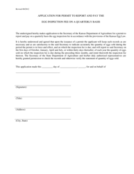 Application for Egg License - Kansas, Page 2