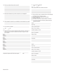 Complaint Information Form - Mississippi, Page 4