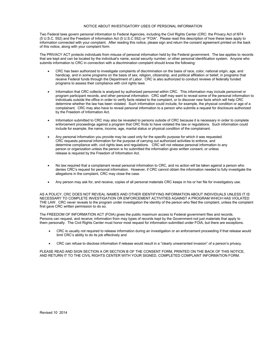 Complaint Information Form - Mississippi, Page 6