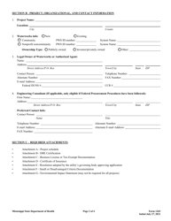 Form 1265 Wiin Grant Application - Mississippi, Page 2