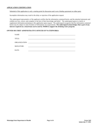 Form 1265 Wiin Grant Application - Mississippi, Page 4