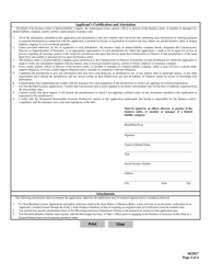 Limited Lines Travel Insurance Producer Business Entity License Reinstatement - Mississippi, Page 4