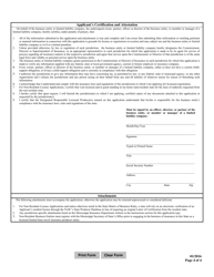 Limited Lines Travel Insurance Producer Business Entity License Application - Mississippi, Page 4