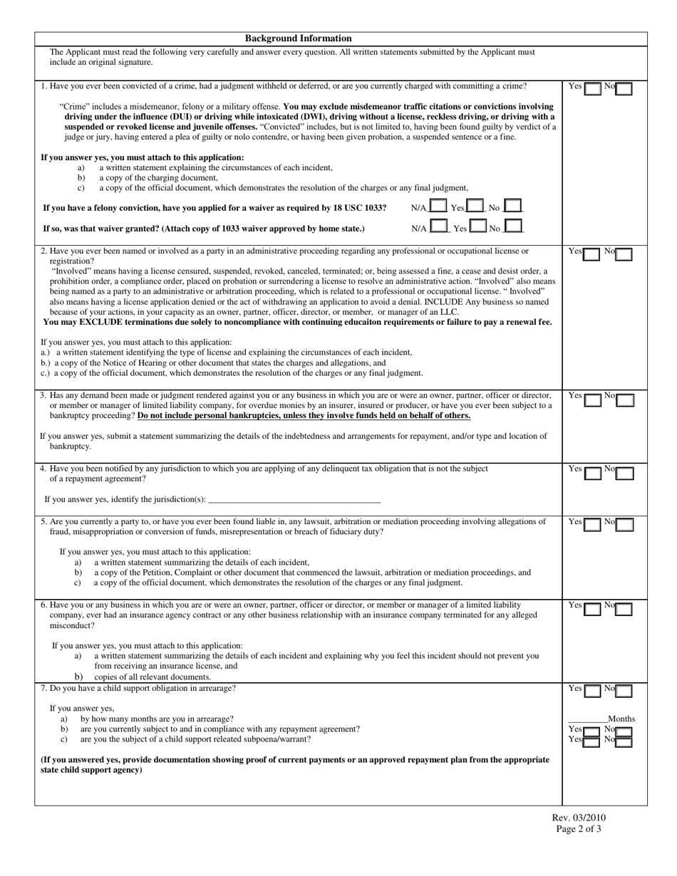 Mississippi Emergency Public Adjuster License Application - Fill Out ...