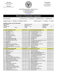 Elevator or Dumbwaiter Inspection - Mississippi