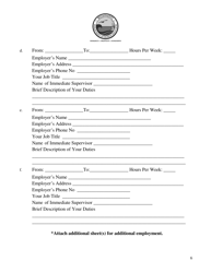 Reserve Officer Application - Mississippi, Page 6