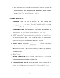 Act of Donation and Title Transfer - Mississippi, Page 2