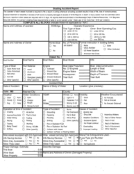 Document preview: Boating Accident Report Form - Mississippi
