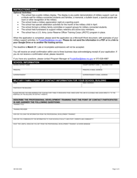 Form MO500-3254 Purple Star Designation Application - Missouri, Page 2