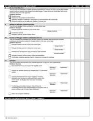 Form MO500-2345 Refugee Children School Impact Grant Self-monitoring Report - Missouri, Page 5