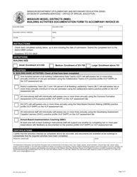 Document preview: Form MO500-3234 Missouri Model Districts (Mmd) Building Activities Documentation Form to Accompany Invoice 3 - Missouri