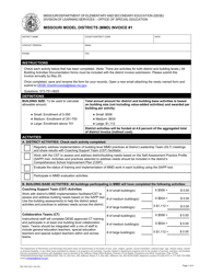 Form MO500-3221 Missouri Model Districts (Mmd) Invoice 1 - Missouri