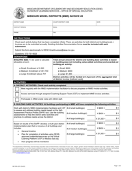 Form MO500-3231 Missouri Model Districts (Mmd) Invoice 2 - Missouri