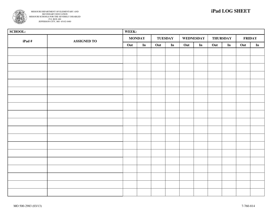 Form MO500-2983 - Fill Out, Sign Online and Download Printable PDF ...