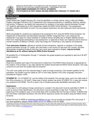 Document preview: Form MO500-3207 Newcomer Screener Kit for El Students for Students in First Grade (Second Semester) Through 12th Grade Only - Missouri