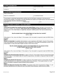 Form MO500-3207 Newcomer Screener Kit for El Students for Students in First Grade (Second Semester) Through 12th Grade Only - Missouri, Page 2