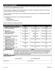 Form MO500-3207 Newcomer Screener Kit for El Students for Students in First Grade (Second Semester) Through 12th Grade Only - Missouri, Page 4