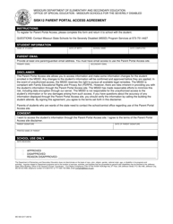Document preview: Form MO500-3217 Sisk12 Parent Portal Access Agreement - Missouri