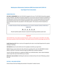 Instructions for Multisystem Inflammatory Syndrome Associated With Covid-19 Case Report Form