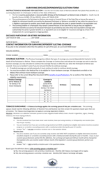 Surviving Spouse/Dependent(s) Election Form - Montana