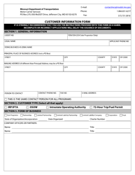 Motor Carrier Application - Missouri, Page 2