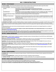 Form MO-1 Application to Operate Intrastate - Interactive - Missouri, Page 2
