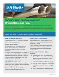 Form LS-85 Toolbox Talk: Carbon Monoxide Safety - Missouri