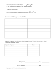 Form 806.8.2 Project-Specific Swppp Information Form - Missouri, Page 3