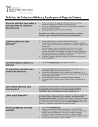Formulario MO886-4537 Solicitud De Cobertura Medica Y Ayuda Para El Pago De Costos - Missouri (Spanish)