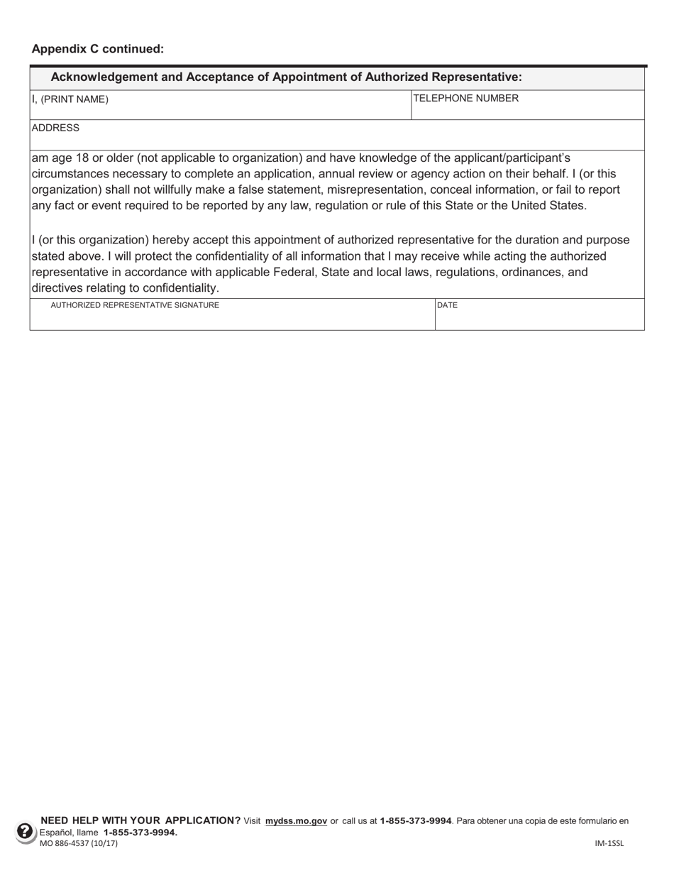 Form MO886-4537 Application for Health Coverage  Help Paying Costs - Missouri, Page 14