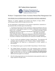 Document preview: Electronic Data Interchange (Edi) Trading Partner Agreement - Montana
