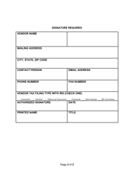 Bid Response Sheet - Missouri, Page 3