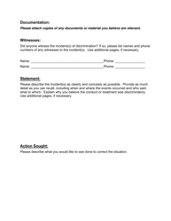 Discrimination Complaint Resolution Form - Montana, Page 2