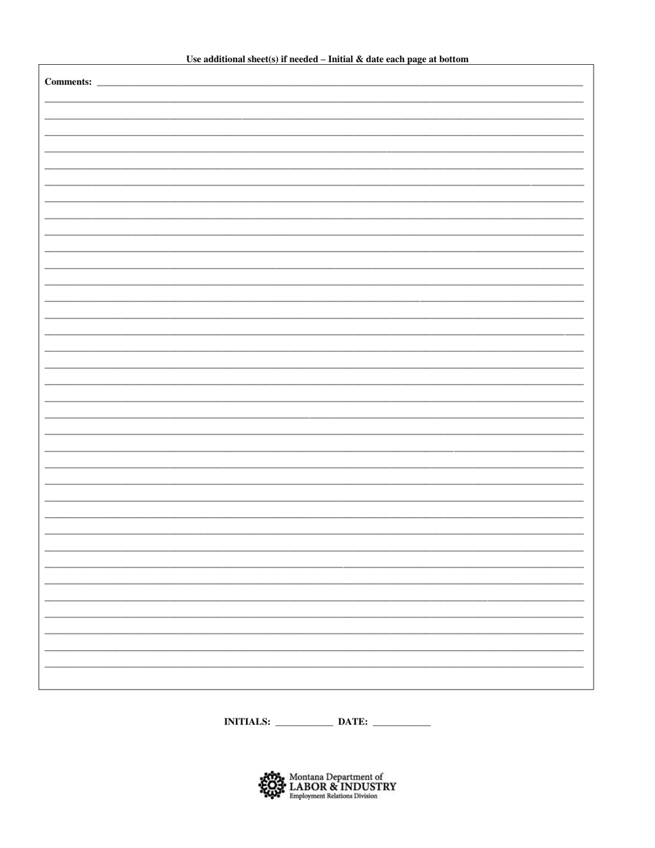 Montana Military Service Employment Rights Act (Mmsera) Complaint Form - Montana, Page 4