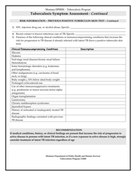 Tuberculosis Symptom Assessment - Montana, Page 2