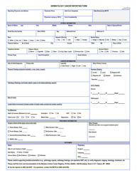 Form TR-003 &quot;Dermatology Cancer Reporting Form&quot; - Montana