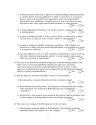 Biographical and Personal Financial Statement for Use With Conditional Bank Charter Application - Nebraska, Page 7