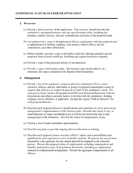 Conditional State Bank Charter Application - Nebraska, Page 4