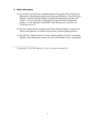 Conditional State Bank Charter Application - Nebraska, Page 7