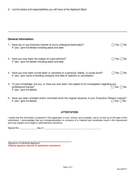 Executive Officer&#039;s License Application for Transfer - Nebraska, Page 3