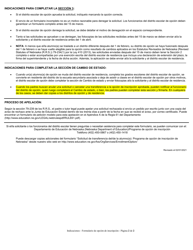 Instrucciones para Formulario NDE25-010 Solicitud De Transferencia Del/De La Alumno(A) Programa De Opcion De Inscripcion De Nebraska - Nebraska (Spanish), Page 2