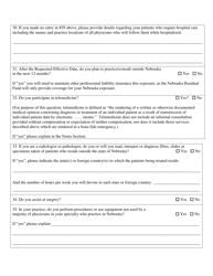 Nebraska Residual Malpractice Insurance Authority Professional Liability Application Occurrence Form - Nebraska, Page 6